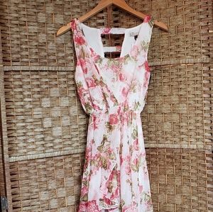 Forever 21 High Low Dress Pink Floral